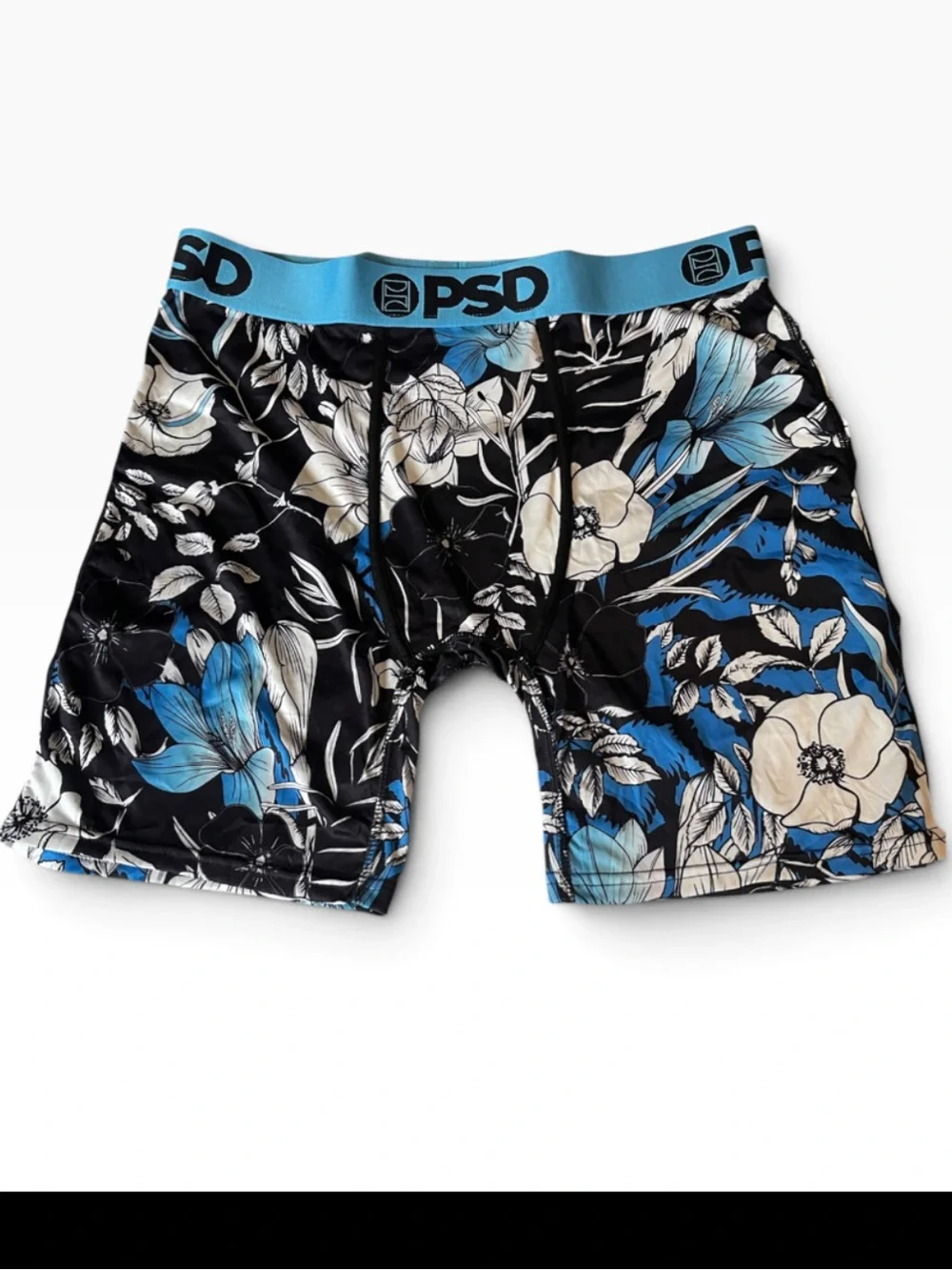 PSD Men’s Core Standard Boxer Briefs Floral Blues Size XXL